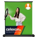 celexon Greenscreen Mobil Pull-Up-Leinwand Chroma-Key 90" | 150x180cm 5:6