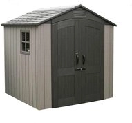 Lifetime Kunststoff Ger&auml;tehaus Stella | 213x213x228 cm | Mit Bodenplatte &...