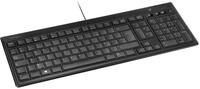 Kensington K72357FR Advance Fit Ultraflache kabelgebundene Tastatur AZERTY Schwarz