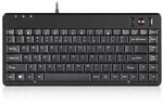 Perixx PERIBOARD-505H PLUS, Wired keyboard with trackball and 2 USB Hubs - 14mm