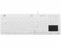 Renkforce iM-IKB110-WH Tastatur Weiß Spritzwassergeschützt, Staubgeschützt,