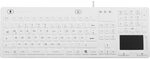 Renkforce iM-IKB110-WH Tastatur Wei&szlig; Spritzwassergesch&uuml;tzt, Staubgesch&uuml;tzt,