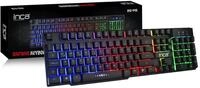 İnca IKG-446 Gaming Tastatur, mit 3-Farben LED, mechanischem Tippgef&uuml;hl, USB 2.0,