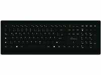 MediaRange kabelgebundene Tastatur, mit ultraflachen Tasten, QWERTZ, schwarz