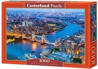Castorland C-104291-2 Aerial View of London, 1000 Teile Puzzle, bunt