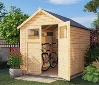 Alpholz Ger&auml;tehaus Alisha aus Holz 202 x 252 cm mit 14mm Wandst&auml;rke,...