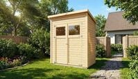 Alpholz Ger&auml;tehaus Mollie 191x139 cm Fichtenholz 14 mm Wandst&auml;rke Pultdach