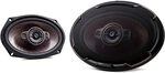 KENWOOD Coaxial Speakers, 5-Way, 6x9, 650W KFCPS6996