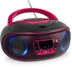 Denver TCL-212BT CD-Player Boombox Bluetooth USB FM-Radio Pink