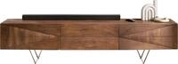 Fernsehtisch Wyatt Akazie Braun 175 cm 2 T&uuml;ren 1 Klappe Design Lowboard