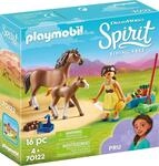 PLAYMOBIL DreamWorks Spirit Riding Free 70122 RU mit Pferd und Fohlen, ab 4 Jahren
