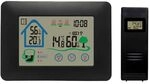 Denver WS-520 Wetterstation mit Touch-Bedienung - Innen, Au&szlig;en Thermometer,