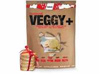 Veggy+ Veganes Proteinpulver (Vanille Biskuit) aus Reis- und Erbsenprotein...