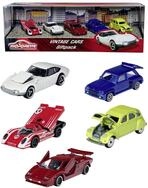 Majorette 212052013 Vintage 5er-Geschenkset, Spielzeugautos mit Freilauf aus Metall,