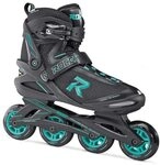 Roces Damen Inliner Icon, Black/Aqua, 39, 400822-001