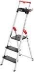 Hailo L100 Topline Alu-Sicherheits-Stehleiter - 3 XXL-Stufen bis 150 kg - Stehleiter