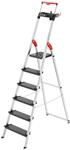 Hailo L100 Topline Alu-Sicherheits-Stehleiter - 6 XXL-Stufen bis 150 kg - Stehleiter