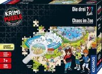 KOSMOS Die drei ??? Kids Krimi Puzzle Chaos im Zoo, 150 Teile | F&uuml;r Kinder ab 7