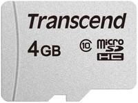 Transcend 4GB microSDHC 300S Speicherkarte, C10, bis zu 20 MB/s | Ideal f&uuml;r