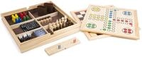 small Foot Spielesammlung 9 in 1 aus Holz, Klassische Gesellschaftsspiele f&uuml;r die