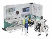 bruder 62711 - Bworld Krankenstation, Ärztin, Patient, Ausrüstung,