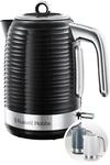 Russell Hobbs Wasserkocher [1,7l, 2400W] Inspire Schwarz mit hochwertiger
