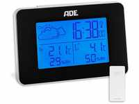 ADE Wetterstation Funk mit Außensensor | kompaktes Thermometer Hygrometer...