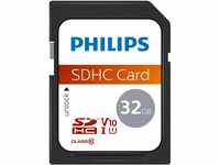 Philips SDHC Card 32GB Class 10 UHS-I U1 FM32SD45B Mehrfarbig