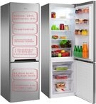 Amica KGCL 387 115 E K&uuml;hl-Gefrierkombination, 54 cm breit, 170 cm hoch, 268 l,