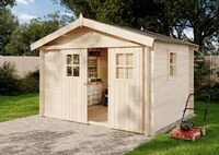 Alpholz Gartenhaus EVERE aus Fichten-Holz, Ger&auml;tehaus mit 19 mm Wandst&auml;rke, Garten