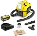 K&Auml;RCHER 18 V Akku-Nass-/Trockensauger WD 1 Compact Battery Set, Patronenfilter,