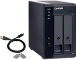 QNAP TR-002 2 Bay Desktop NAS Expansion - Optional Use as a Direct-Attached Storage