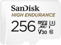 SanDisk High Endurance microSDXC Speicherkarte 256 GB + Adapter (F&uuml;r Dash-Cams und