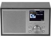 MEDION P66099 DAB+ UKW Radio (Retro Look, 2,4" Farbdisplay, 20 Watt, RDS,...