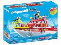 PLAYMOBIL City Action 70147 Feuerlöschboot, Ab 4 Jahren