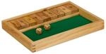 Relaxdays Shut The Box 9er, 2 Holzw&uuml;rfel & W&uuml;rfelbrett, f&uuml;r mind. 2 Spieler,