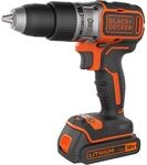 Black+Decker b&uuml;rstenloser 2-Gang 18 V, 1.5 Ah Akku-Schlagbohrschrauber, inkl. 400Ma