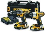 DEWALT DCK268P2T-QW Set Akkuschrauber mit Batterie mit Ladeger&auml;t Akku