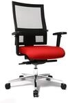 Topstar Sitness 60 B&uuml;rostuhl (inkl. Armlehnen/Sitzbezug/Netzbezug) rot/schwarz