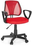 hjh OFFICE 725103 Kinder- und Jugenddrehstuhl KIDDY CD Netzstoff Rot