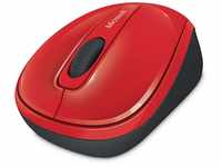 Microsoft Wireless Mobile Mouse 3500 (Maus, rot, kabellos, für Rechts- und