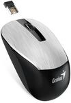 GENIUS NX-7015 Silver USB 1200 DPI Funkmaus 2,4 GHz BlueEye Sensor EIN-Ausschalter 1x