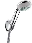 hansgrohe Crometta 85 Duschkopf, inkl. Duschkopfhalterung, 2 Strahlarten, Chrom