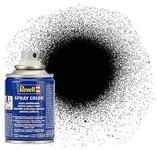 Revell Modellbausatz Spraydose Schwarz seidenmatt I Praktische 100-ml-Spr&uuml;hdose I