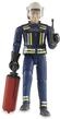bruder 60100 - Feuerwehrmann mit Zubeh&ouml;r - 1:16 Spielzeugfigur, Mann, Mensch,