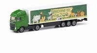 Siku 1627 Volvo Sattelzug DHL 1:87 mit authentischem Design, Anh&auml;ngerkupplung,
