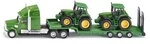 Siku 1837, Freightliner Tieflader mit 2 John Deere Traktoren, 1:87,