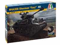 Italeri 510006529 - 1:35 M4A3E8 Sherman, Fury, Panzer, Schwarz, Mittel