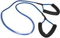 Deuser TUBE (Blau - Mittel) | Fitness Expander mit Trittschutz | 190 cm 