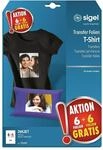SIGEL Transfert jet d'encre pour tee-shirts A4
